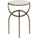 Alicent 24 X 16 inch White Marble End Table